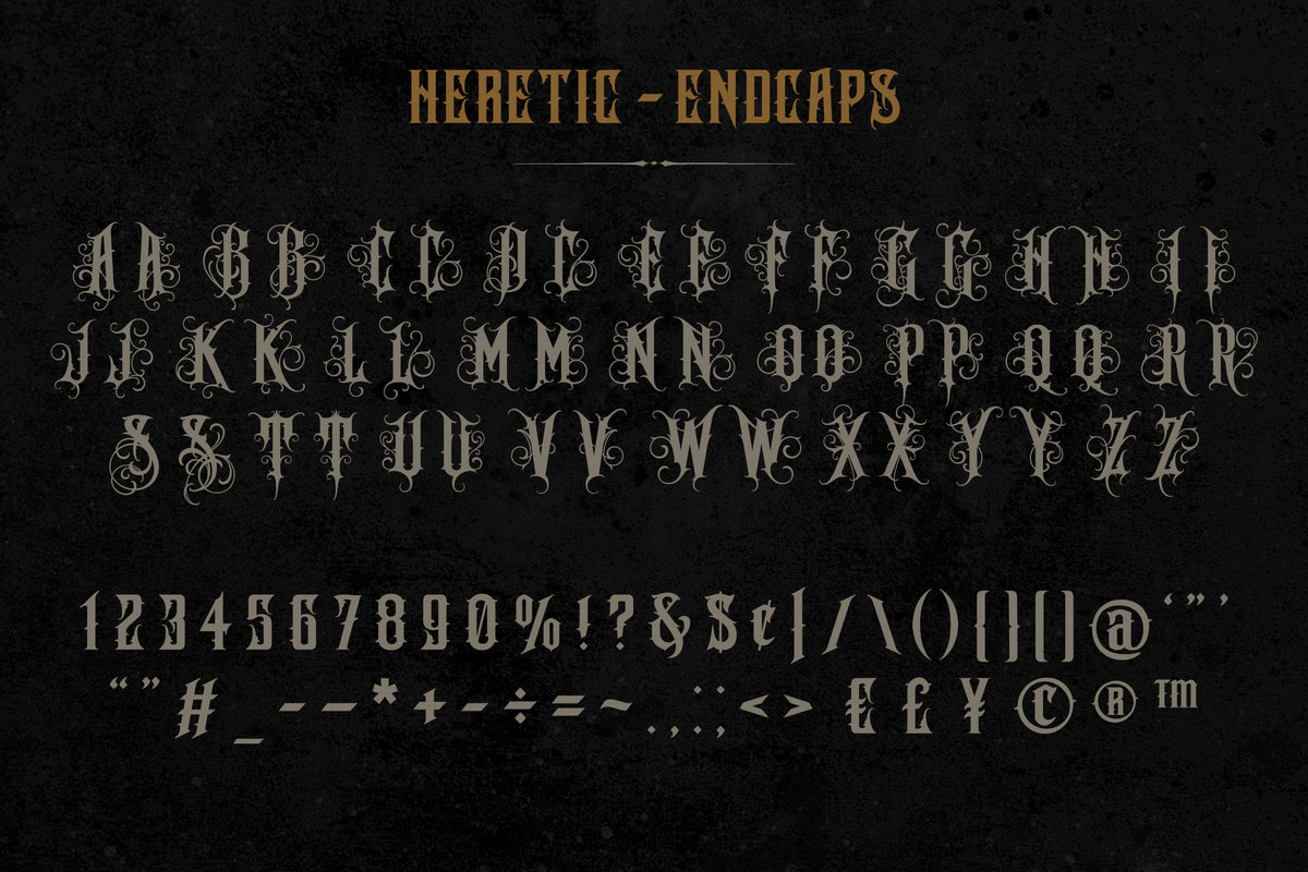 Heretic Blackletter Font Family