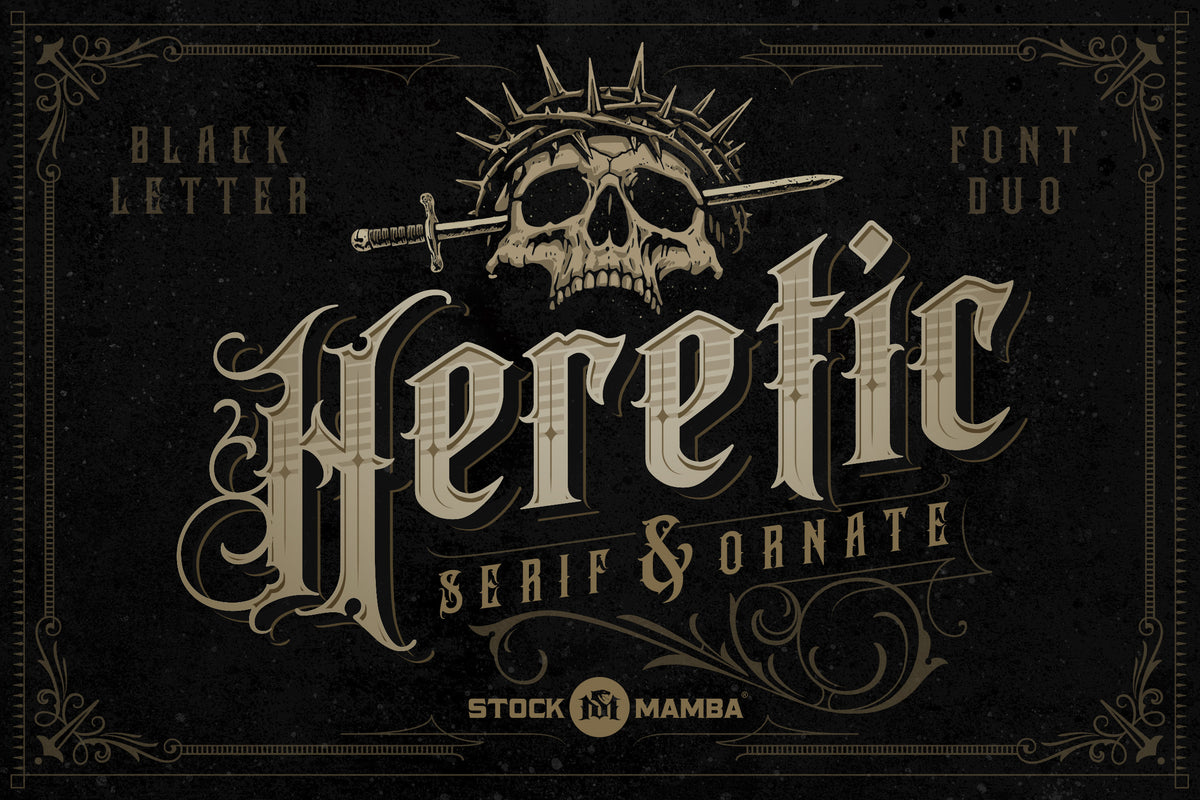 Heretic Blackletter Font Family