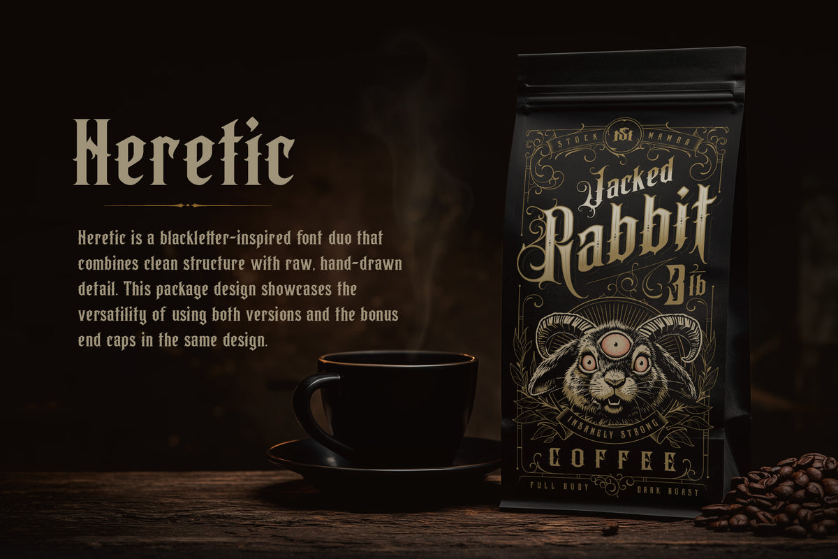 Heretic Blackletter Font Family