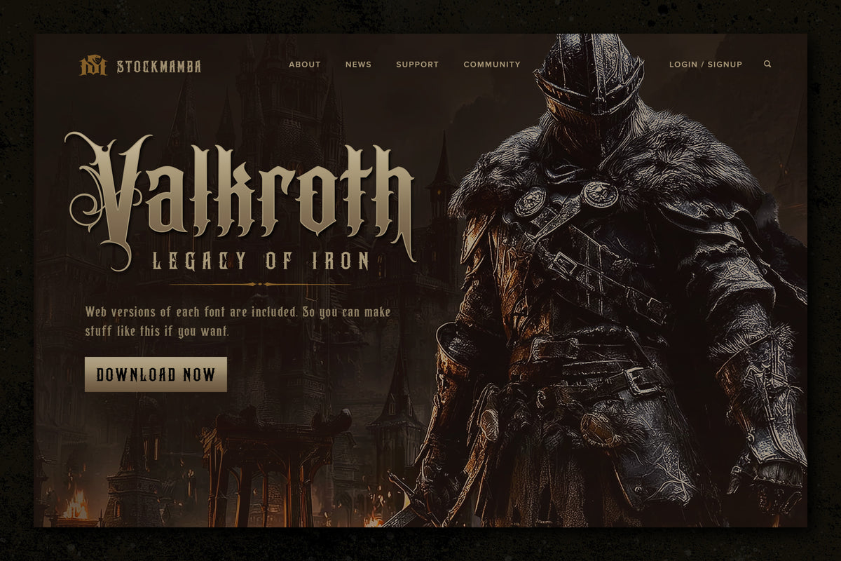 Heretic Blackletter Font Family