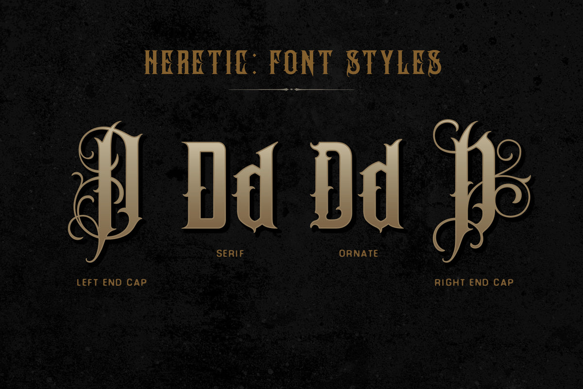 Heretic Blackletter Font Family