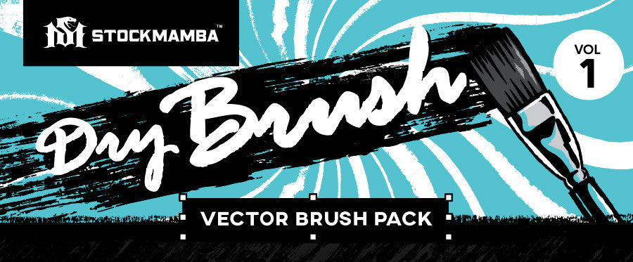Dry Brush Vector Brush Pack - VOLUME 1