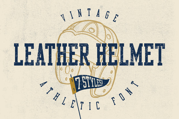 Leather Helmet Font