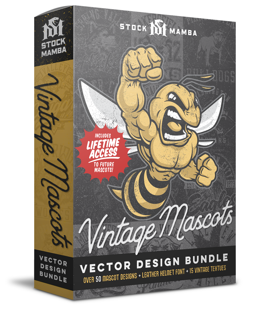 Vintage Mascot Vector Bundle
